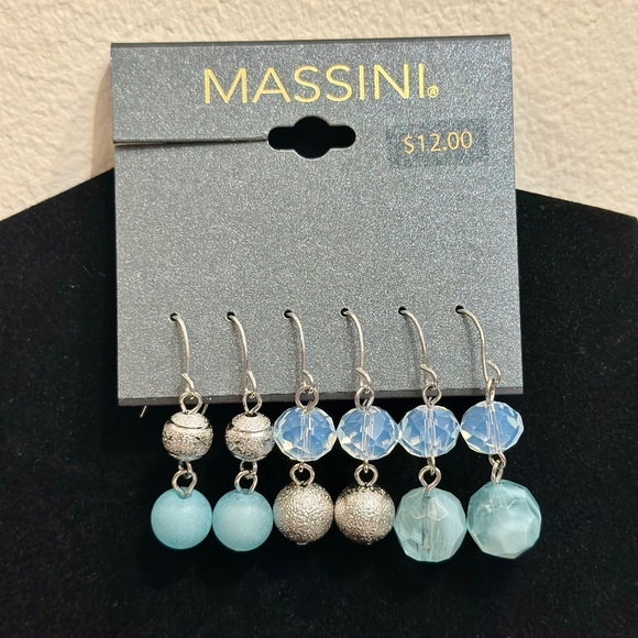 Silver Tone Dangle Earrings - Picture 1 of 3